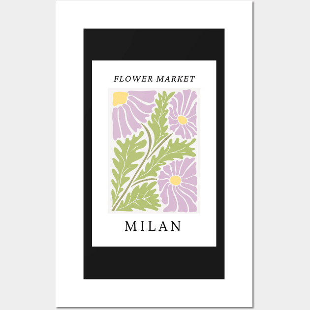 Milan Flower Market Botanical Wall Art by mystikwhale